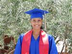 Student in cap and gown 
